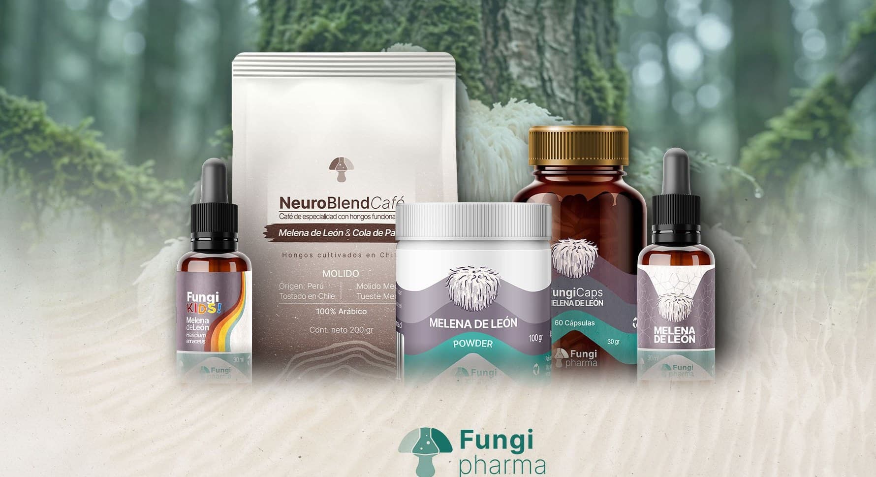 Diseño integral: online e impresos — Fungi Pharma