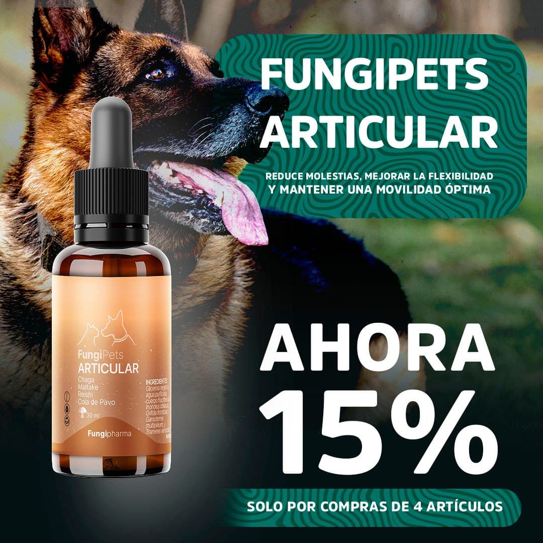 Anuncio de Fungipets Articular, línea veterinaria.